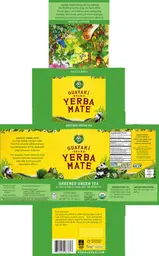 Label for Yerba Mate Greener Green Tea