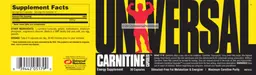 Label for Carnitine Capsules