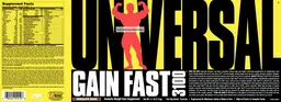 Label for Gain Fast 3100 Chocolate Shake