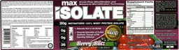 Label for Max Isolate Berry Blitz