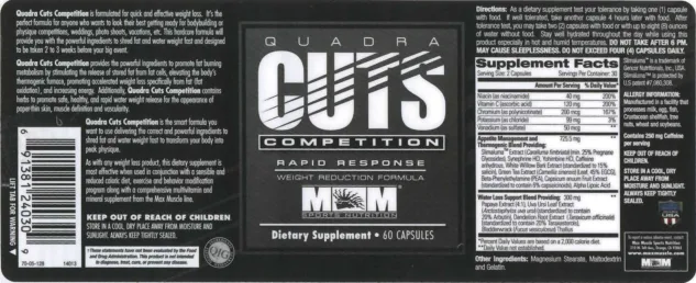 Label for Quadra Cuts Competition
