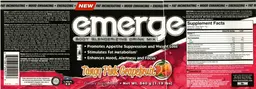 Label for Emerge Tangy Pink Grapefruit