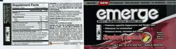 Label for Emerge Strawberry Lemonade