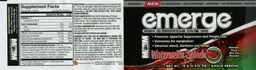 Label for Emerge Watermelon splash