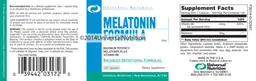 Label for Melatonin Formula 5 mg