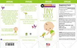 Label for Tiny Voices Elderberry