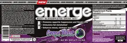 Label for Emerge Grape Blast