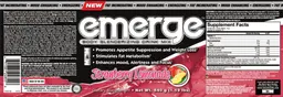 Label for Emerge Strawberry Lemonade