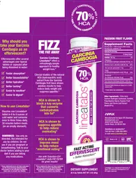 Label for Garcinia Cambogia Lineatabs Passion Fruit Flavor