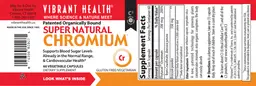 Label for Super Natural Chromium