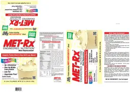 Label for Meal Replacement Cake Batter