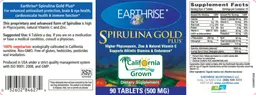 Label for Spirulina Gold Plus