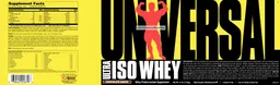 Label for Ultra ISO Whey Chocolate Shake
