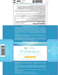 Label for Probiotics Professional Formula