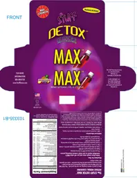 Label for The Stuff Detox Intense Herbal Cleansing Ferocious Fruit