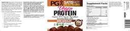Label for PGX Vegan Protein Dark Chocolate