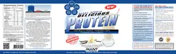 Label for Delicious Protein Delicious Vanilla Shake