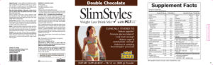 Label for SlimStyles Double Chocolate