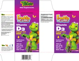Label for Vitamin D3