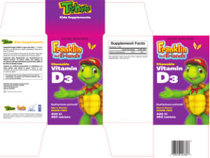 Chewable Vitamin D3 Berry Flavor 400 IU