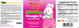 Label for Gummies Omega-3 With EPA & DHA