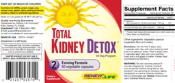 Label for Total Kidney Detox
