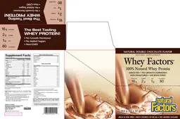 Label for Whey Factors Natural Double Chocolate Flavor