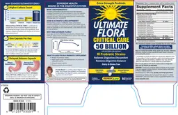 Label for Ultimate Flora Critical Care