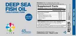 Label for Deep Sea Fish Oil