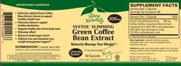 Label for Svetol Slimming Green Coffee Bean Extract