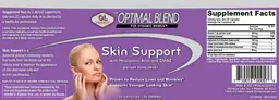 Label for The Optimal Blend Skin Support