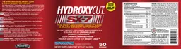 Label for Hydroxycut SX-7 Blue Raspberry Blast