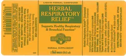 Label for Herbal Respiratory Relief