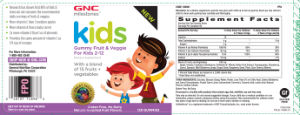 Kids Gummy Fruit & Veggie For Kids 2-12