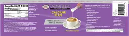 Label for Calcium Plus