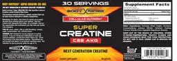 Label for Super Creatine CEE AKG