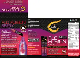 Label for Flo Fusion Berry