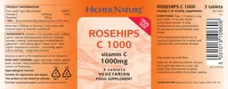 Label for Rosehips C 1000
