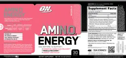 Label for Essential Amin.O. Energy Watermelon