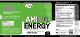 Label for Essential Amin.O. Energy Lemon Lime