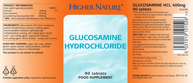 Label for Glucosamin Hydrochloride
