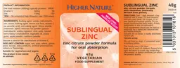 Sublingual Zinc