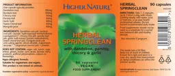 Label for Herbal Springclean