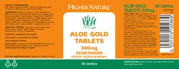 Label for Aloe Gold Tablets 300 mg