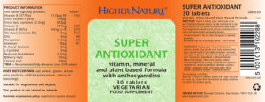 Label for Super Antioxidant
