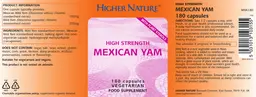 Label for High Strength Mexican Yam