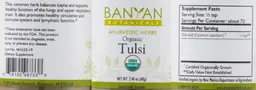 Label for Organic Tulsi