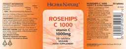Label for Rosehips C 1000