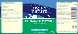 Label for Glutamine Powder