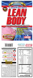 Label for Carb Watchers Lean Body Strawberry Ice Cream Flavor